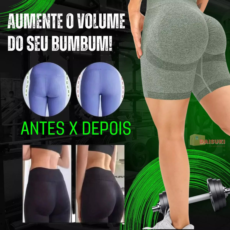 Short Feminino Empina Bumbum - Verde