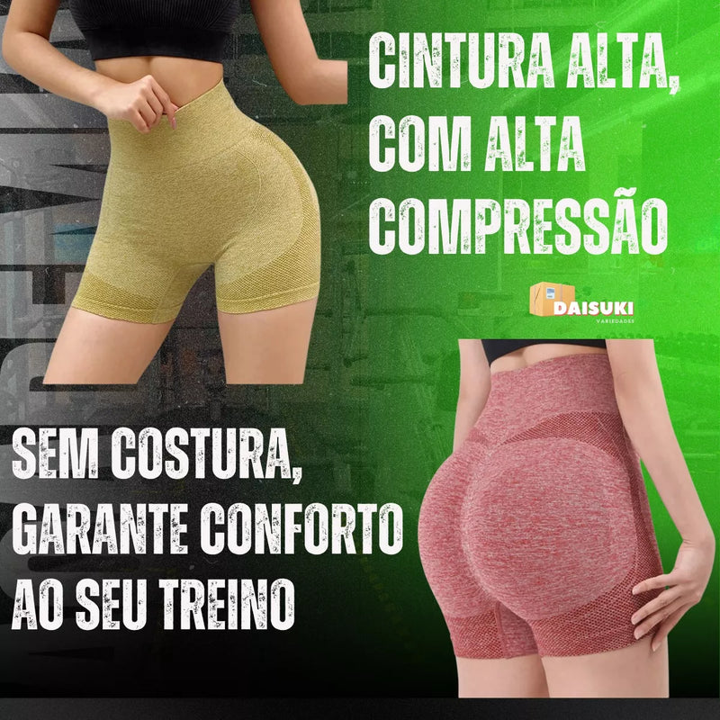 Short Feminino Empina Bumbum - Verde